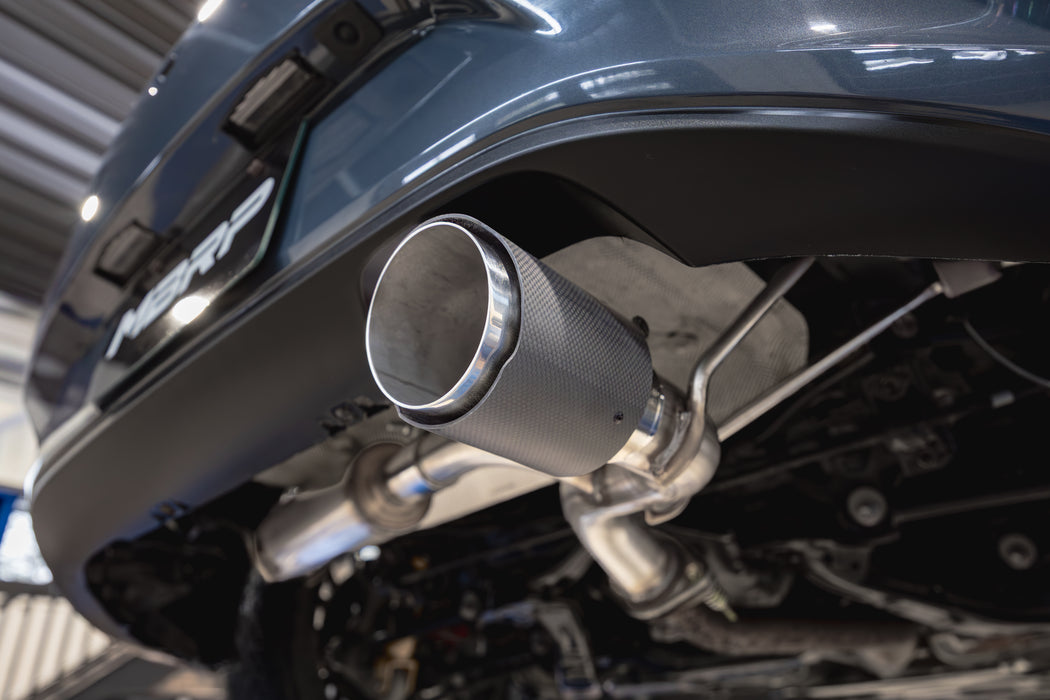 MBRP T304 Stainless Steel 2.5" Axle-Back with Carbon Fiber Tip, MX-5 Miata 2.0L, view 4