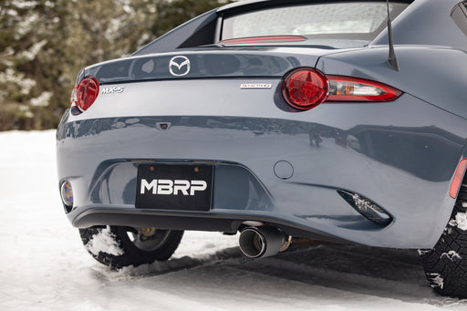 MBRP T304 Stainless Steel 2.5" Axle-Back with Carbon Fiber Tip, MX-5 Miata 2.0L, view 2