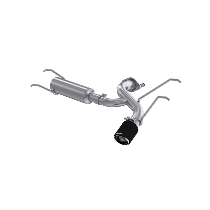 MBRP T304 Stainless Steel 2.5" Axle-Back with Carbon Fiber Tip, MX-5 Miata 2.0L