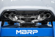 MBRP T304 Stainless Steel, 3" Resonator-Back, Dual Rear, Quad Outlet with Carbon Fiber Tips, Active, M2 Competition 3.0L, view 3