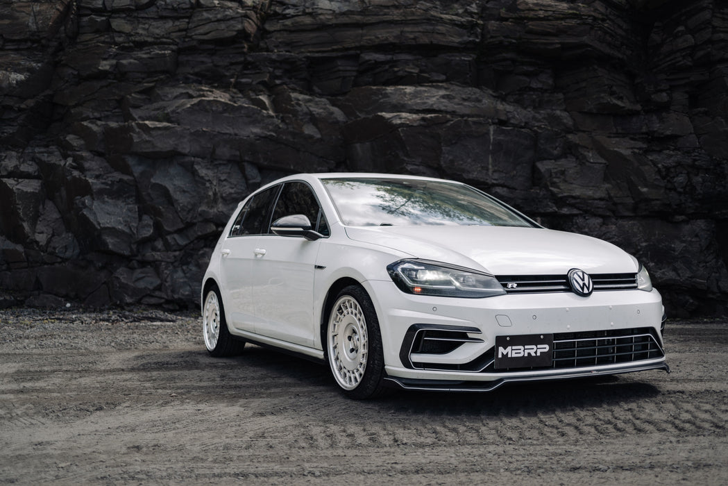 MBRP T304 Stainless Steel, 3" Cat Back, 2.5" Quad Split Rear, Golf R MK7/MK7.5, view 4