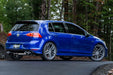 MBRP T304 Stainless Steel, 3" Cat-Back, 2.5" Quad Rear Exit with Carbon Fiber Tips, Active Exhaust, Golf R MK7/ MK7.5, view 2