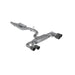 MBRP T304 Stainless Steel, 3" Cat-Back, 2.5" Quad Rear Exit with Carbon Fiber Tips, Active Exhaust, Golf R MK7/ MK7.5