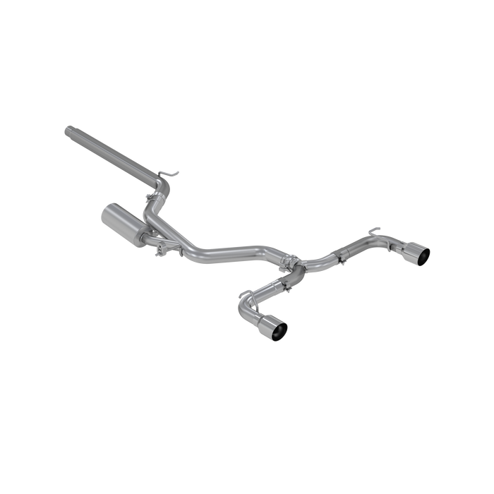 MBRP T304 Stainless Steel, 3" Cat Back, 2.5" Dual Split Rear Exit, Golf GTI MK7/MK7.5