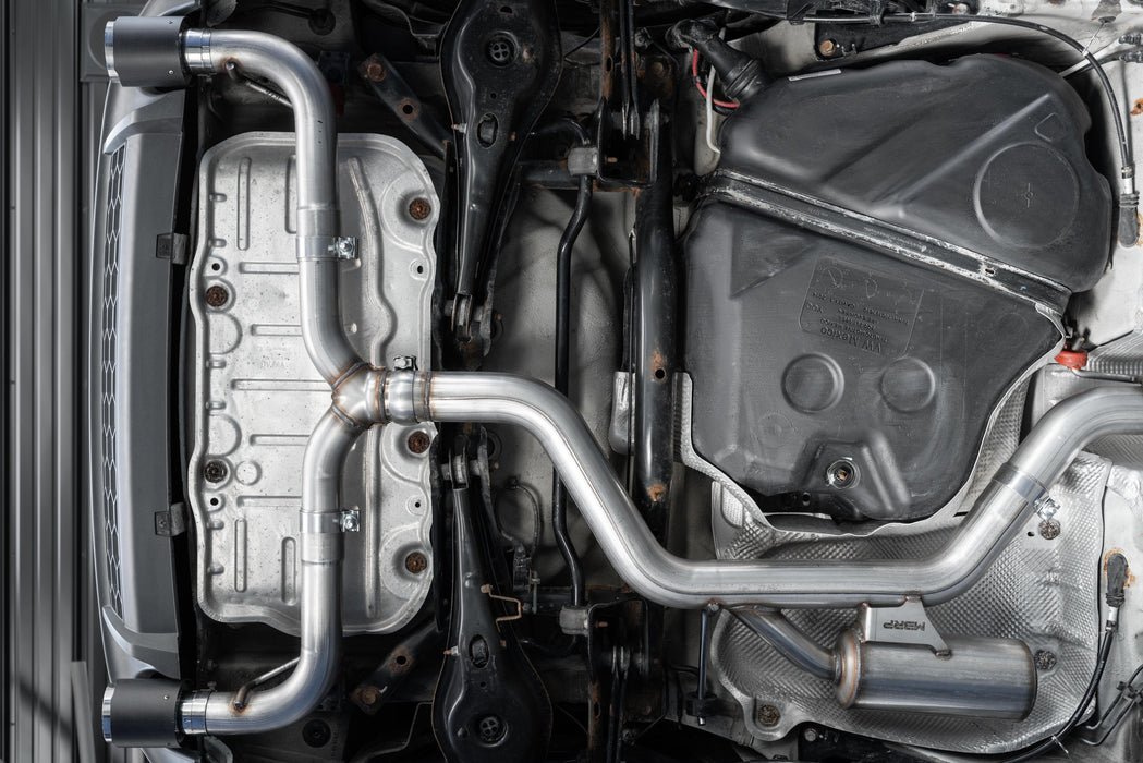 MBRP T304 Stainless Steel, 3" Cat Back, 2.5" Dual Split Rear Exit, Golf GTI MK7/MK7.5, view 4