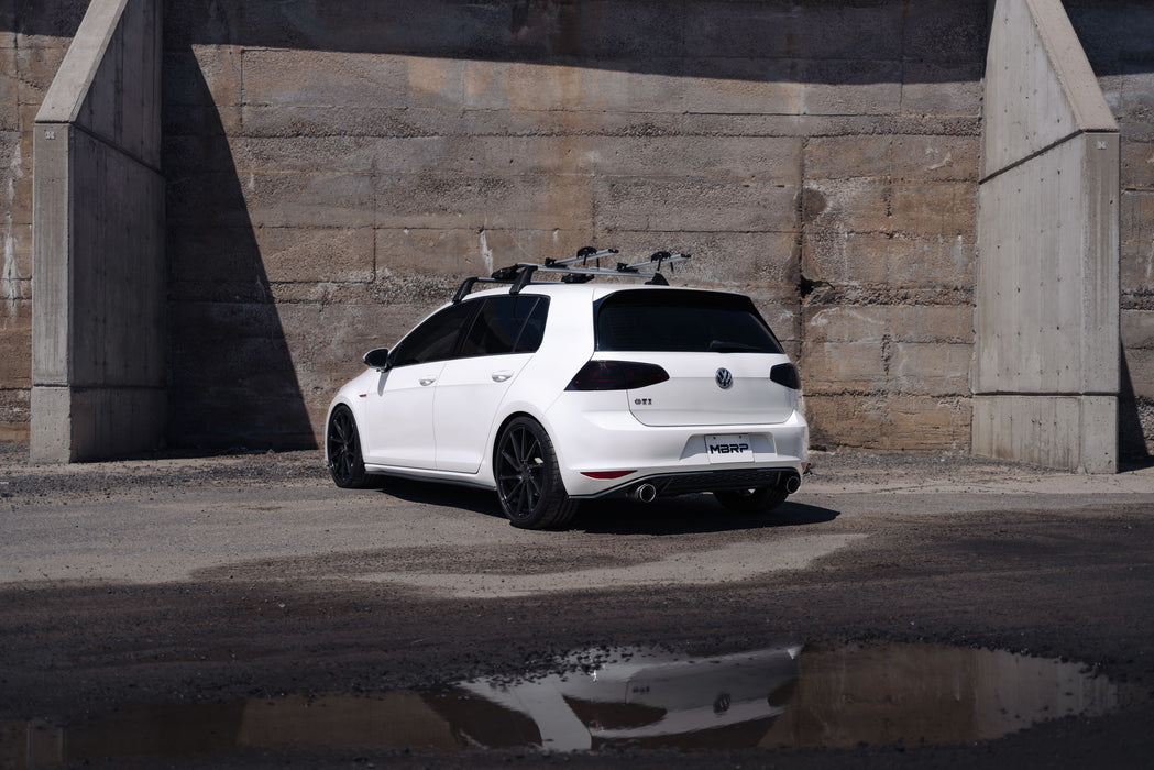 MBRP T304 Stainless Steel, 3" Cat Back, 2.5" Dual Split Rear Exit, Golf GTI MK7/MK7.5, view 2