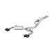 MBRP T304 Stainless Steel, 3" Cat-Back, Dual Split Rear with Carbon Fiber Tips, Active Exhaust, RS3, 2.5T
