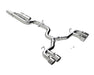 MBRP T304 Stainless Steel, 3" Cat-Back, Quad Split Rear, Valve Delete, Golf R MK8