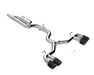MBRP T304 Stainless Steel, 3" Cat-Back, Quad Split Rear with Carbon Fiber Tips, Valve Delete, Golf R MK8