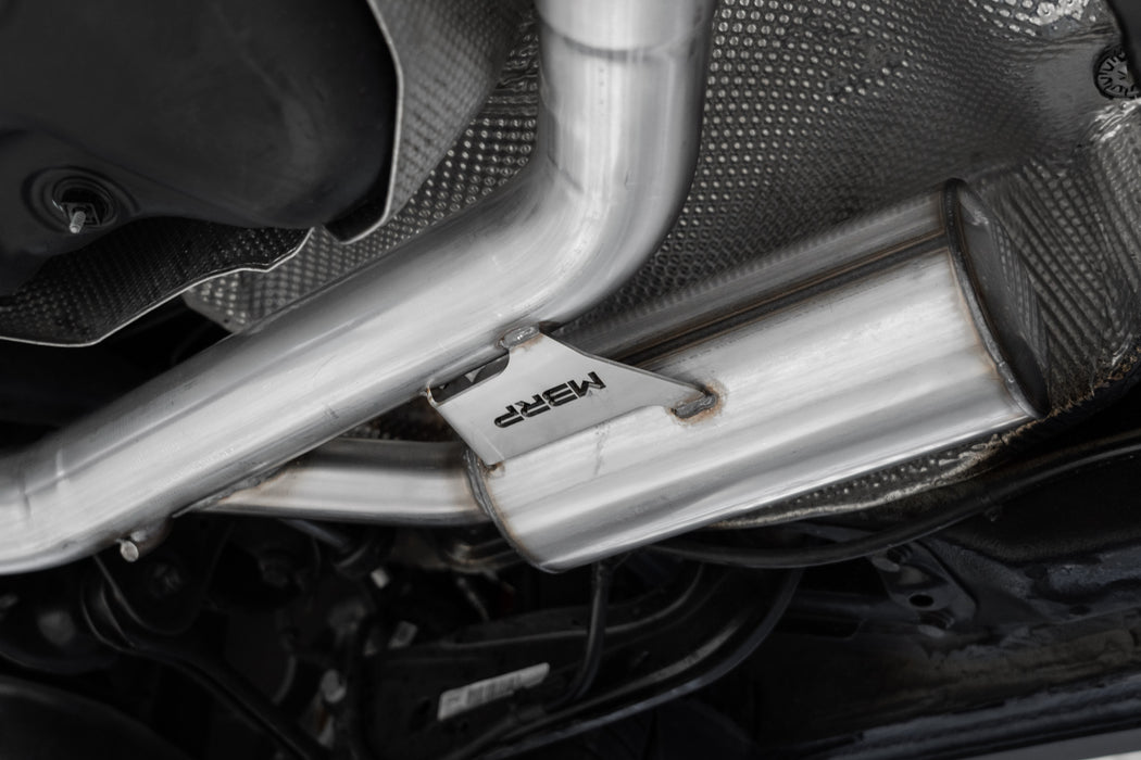 MBRP T304 Stainless Steel, 3" Cat-Back, 2.5" Dual Split Rear, Jetta GLI 2.0 TSI, view 3