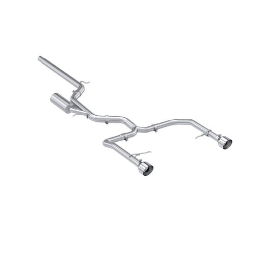MBRP T304 Stainless Steel, 3" Cat-Back, 2.5" Dual Split Rear, Jetta GLI 2.0 TSI