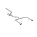 MBRP T304 Stainless Steel, 3" Cat-Back, 2.5" Dual Split Rear, Jetta GLI 2.0 TSI