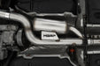MBRP T304 Stainless Steel 3" Cat-Back, 2.5" Dual Split Rear, Factory Through Bumper, with Carbon, Golf Sportwagen/ Alltrack 1.8T, view 3