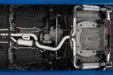 MBRP T304 Stainless Steel 3" Cat-Back, 2.5" Dual Split Rear, Factory Through Bumper, with Carbon, Golf Sportwagen/ Alltrack 1.8T, view 4
