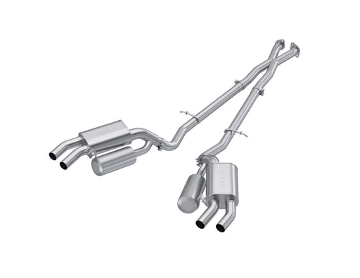 MBRP T304 Stainless Steel 2.5" Cat Back Dual Rear Exit, Stinger 3.3L RWD/AWD