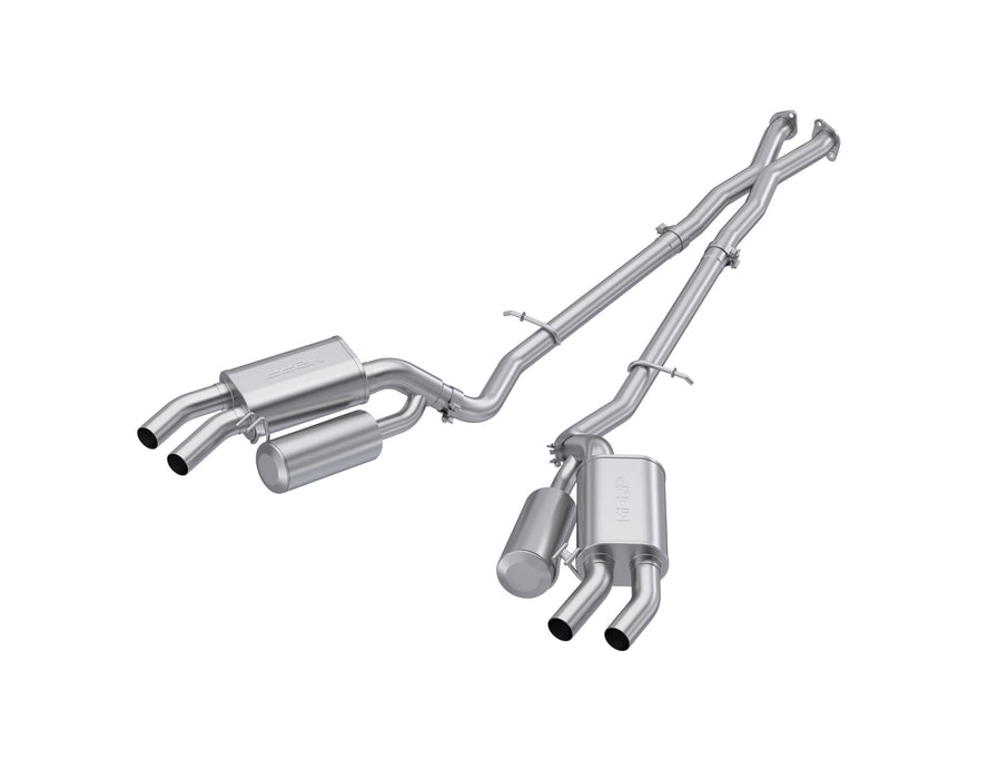 MBRP T304 Stainless Steel 2.5" Cat Back Dual Rear Exit, Stinger 3.3L RWD/AWD