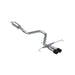 MBRP T304 Stainless Steel, 3" Cat Back, Dual Split Center Rear Exit, with Carbon Fiber Tips, Velsoter 1.6L Turbo
