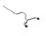 T304 Stainless Steel 3" Cat-Back, Dual Split Rear with Carbon Fiber Tips, Active