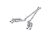 T304 Stainless Steel, 2.5" Cat-Back, Dual Split Rear, Quad Outlet, Active Exhaust