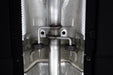 T304 Stainless Steel 2.5" Cat-Back, Dual Split Rear, Quad Outlet with Carbon Fiber Tips, Street Profile, view 4
