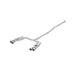 Aluminized Steel 2.5" Cat-Back, Dual Split Rear, Quad Oulet, Street Profile