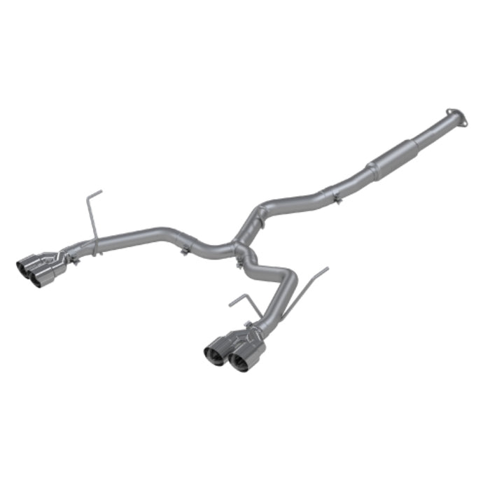 T304 Stainless Steel 3"  Cat Back Dual Split Rear Exit, Race Version