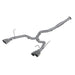 T304 Stainless Steel 3"  Cat Back Dual Split Rear Exit, Race Version