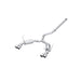 T304 Stainless Steel, 3" Cat-Back, Dual Split Rear, Quad Tips, Street Profile