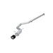 T304 Stainless Steel, 3" Cat-Back, Single Rear Exit with Carbon Fiber Tip