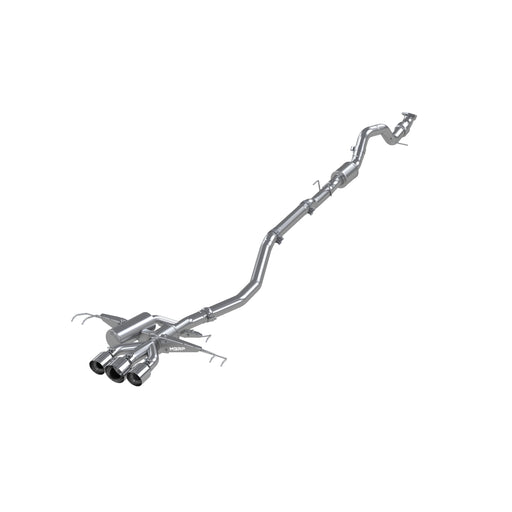 MBRP T304 Stainless Steel, 3.0" Cat-Back, Triple Center Outlet, Civic, Type R 2.0L