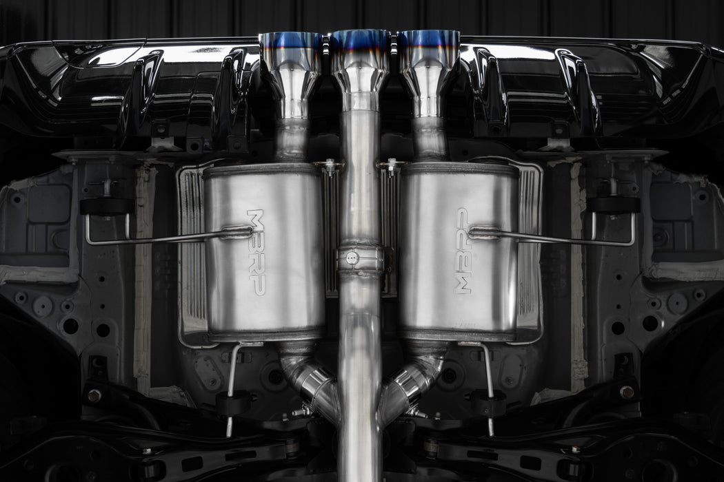 MBRP T304 Stainless 3" Cat-Back, Triple Center Outlet with Burnt End Tips, Active, Integra Type-S 2.0L, view 4