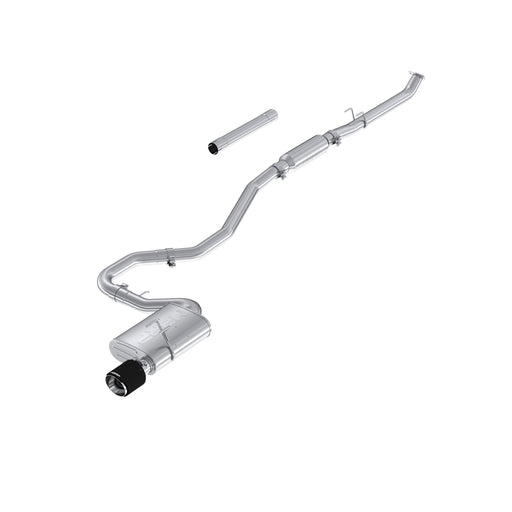 MBRP T304 Stainless Steel 2.5" Cat-Back Single Rear Exit with Carbon Fiber Tip, Civic Sedan, Sport, 2.0L