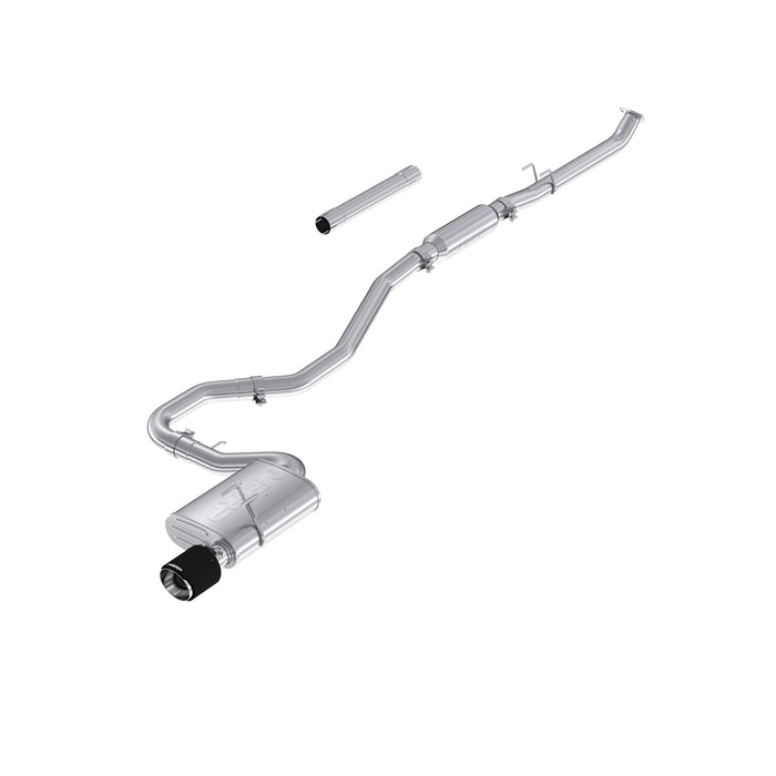 MBRP T304 Stainless Steel 2.5" Cat-Back Single Rear Exit with Carbon Fiber Tip, Civic Sedan, Sport, 2.0L