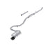 MBRP T304 Stainless Steel 2.5" Cat-Back Single Rear Exit with Carbon Fiber Tip, Civic Sedan, Sport, 2.0L