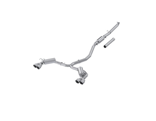 MBRP Aluminized Steel, 3" Cat-Back, 2.5" Dual Split Rear with Quad Tips, Civic, Sport Touring 1.5L Turbo, Hatchback