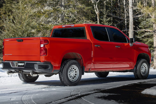 MBRP Black-Coated Aluminized Steel 3" Cat-Back, 2.5" Dual Split Rear Exit, Silverado/ Sierra 1500 2.7L, view 2
