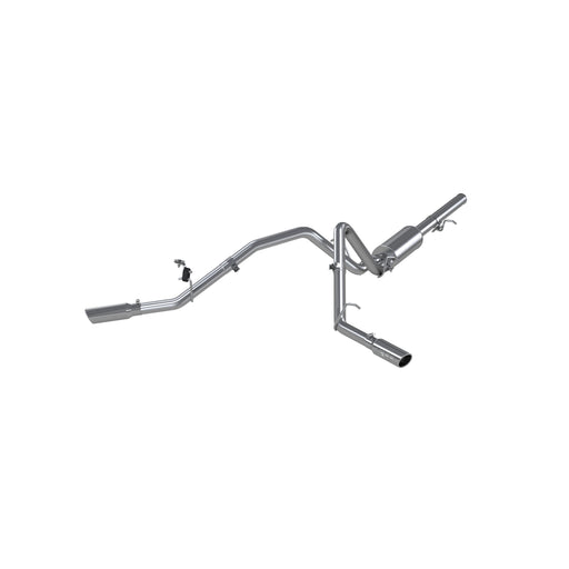 MBRP T409 Stainless Steel 3" Cat-Back, 2.5" Dual Split Side, 1500 4.8/ 5.3/ 6.0L RC/ EC/ CC, Excludes Extended Cab 8 ft Bed.