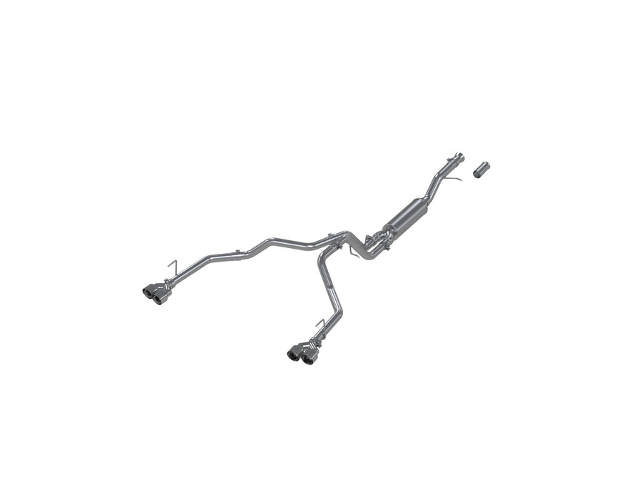 MBRP Aluminized Steel 3" Cat-Back, 2.5" Dual Split Rear, Quad Tips, Tahoe/ Yukon 5.3L/ 6.2L