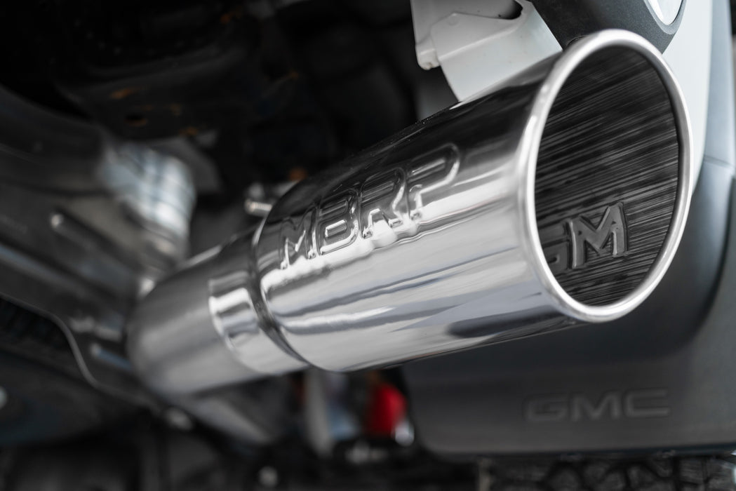 MBRP T304 Stainless Steel 4" Cat Back Single Side Exit, Street Version, 2500/3500 HD, Silverado/Sierra 6.6L, V8, view 3