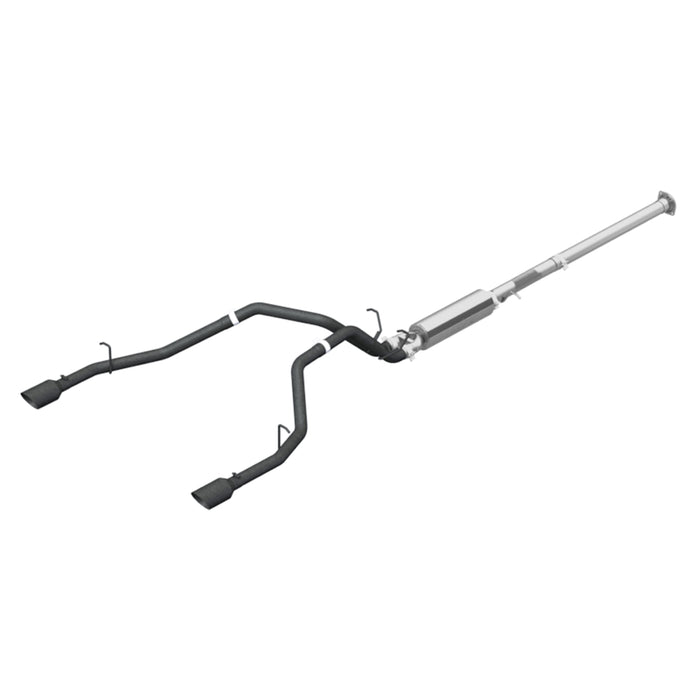 MBRP Black-Coated Aluminized Steel 2.5" Cat Back Dual Split Rear, Hemi 1500 5.7L CC/QC