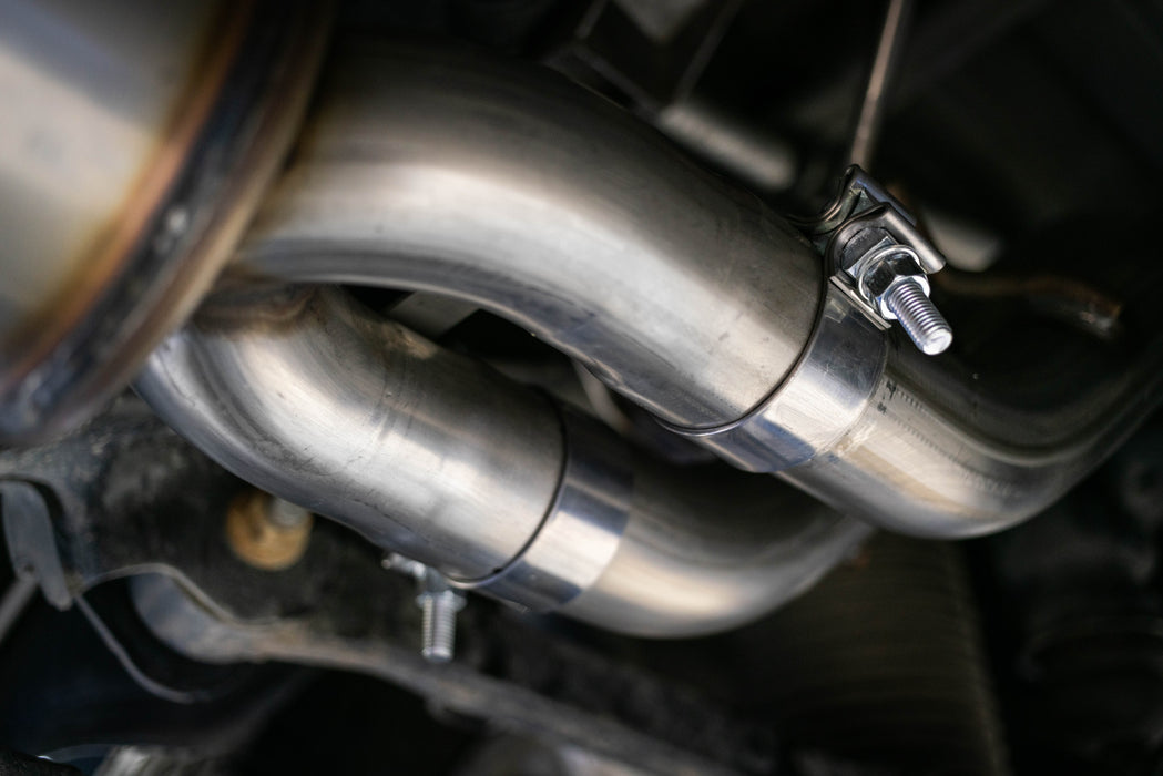 MBRP Black-Coated Aluminized Steel 2.5" Cat Back Dual Split Rear, Hemi 1500 5.7L CC/QC, view 3