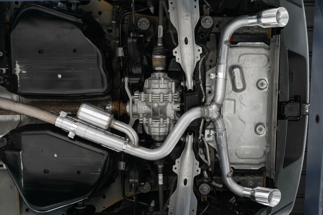 MBRP T409 Stainless Steel, 2.5" Resonator-Back, Dual Split Rear, Bronco Sport 2.0L EcoBoost, view 5