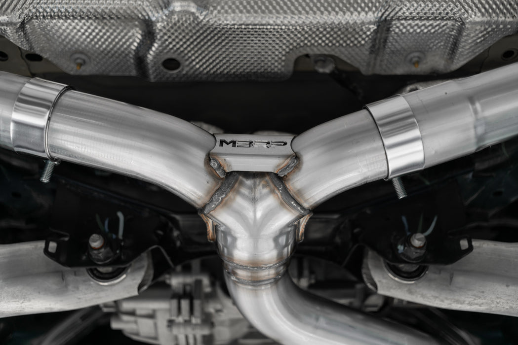 MBRP T409 Stainless Steel, 2.5" Resonator-Back, Dual Split Rear, Bronco Sport 2.0L EcoBoost, view 4