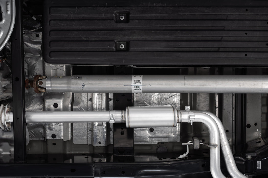 MBRP Aluminized Steel, 3" Cat-Back, 2.5" Dual Pre-Axle, Race Profile, F150, 2.7L EcoBoost, 3.5L EcoBoost, 5.0L, view 3