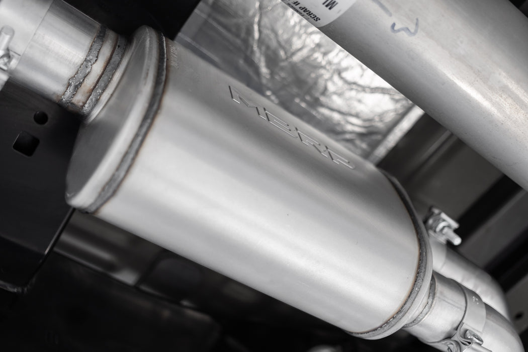 MBRP Aluminized Steel, 3" Cat-Back, 2.5" Dual Pre-Axle, Race Profile, F150, 2.7L EcoBoost, 3.5L EcoBoost, 5.0L, view 4
