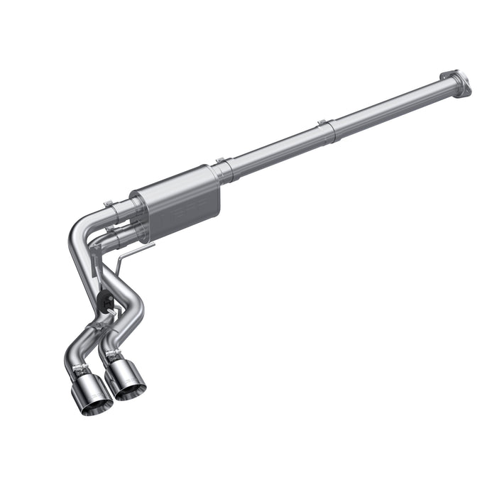 MBRP Aluminized Steel, 3" Cat-Back, 2.5" Dual Pre-Axle, Race Profile, F150, 2.7L EcoBoost, 3.5L EcoBoost, 5.0L