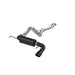 Black-Coated Aluminized Steel, 3" Cat-Back, Single Rear Exit