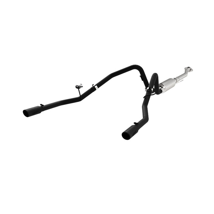 Black-Coated Aluminized Steel 2.5" Cat Back Dual Rear