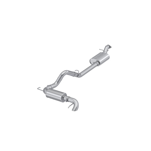 T304 Stainless Steel, 3" Cat-Back, Single High Clearance Rear Exit, Touring Profile