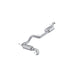 Aluminized Steel, 3" Cat-Back, Single High Clearance Rear Exit, Touring Profile